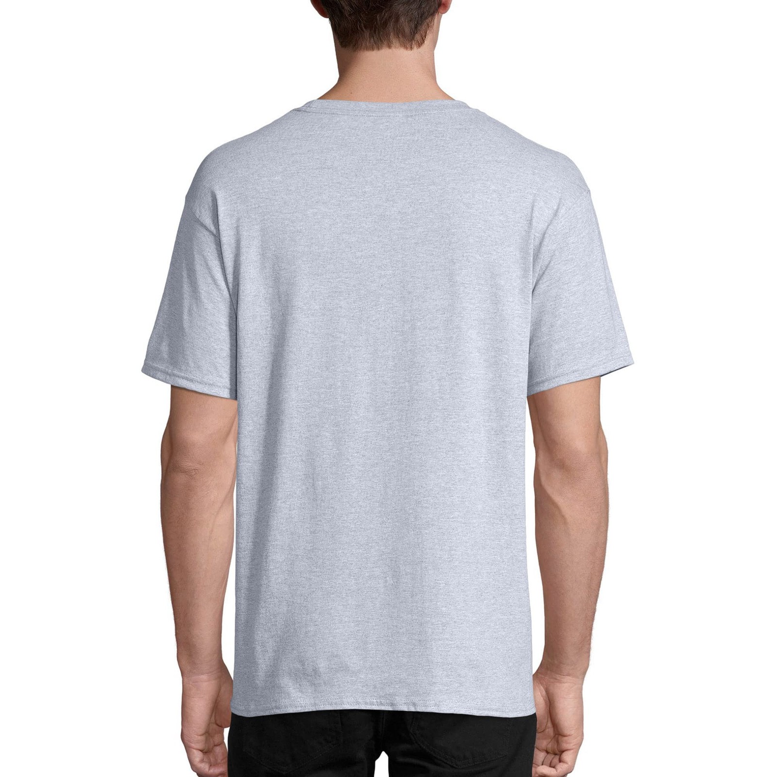 4-pack Mens Essentials Short Sleeve 90% Cotton T-Shirt 3X-Large Big Light Steel