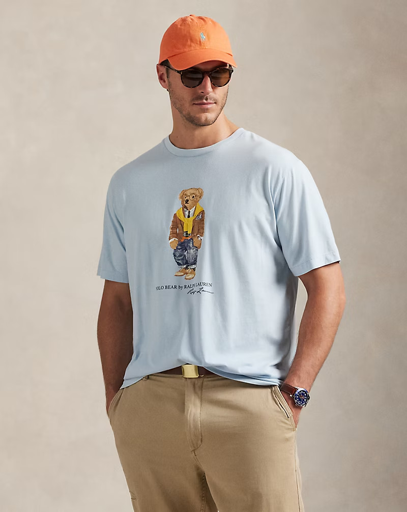 Polo Ralph Lauren Men`s Polo Bear Tee T-Shirt Blue