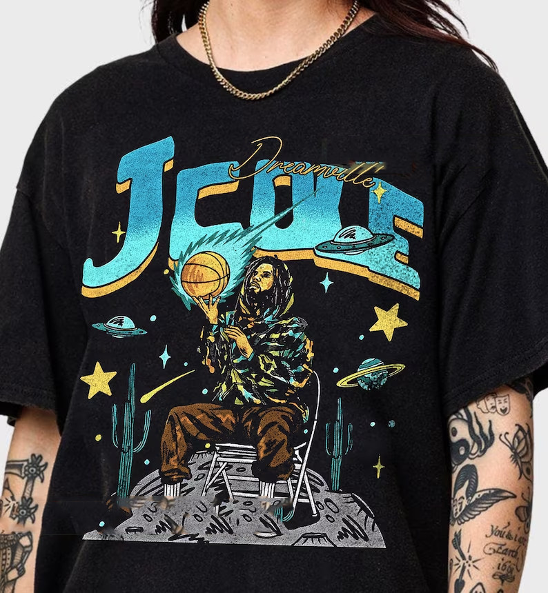 J Cole Dreamville Unisex Softstyle T Shirt Many Colors Full Size S-5XL