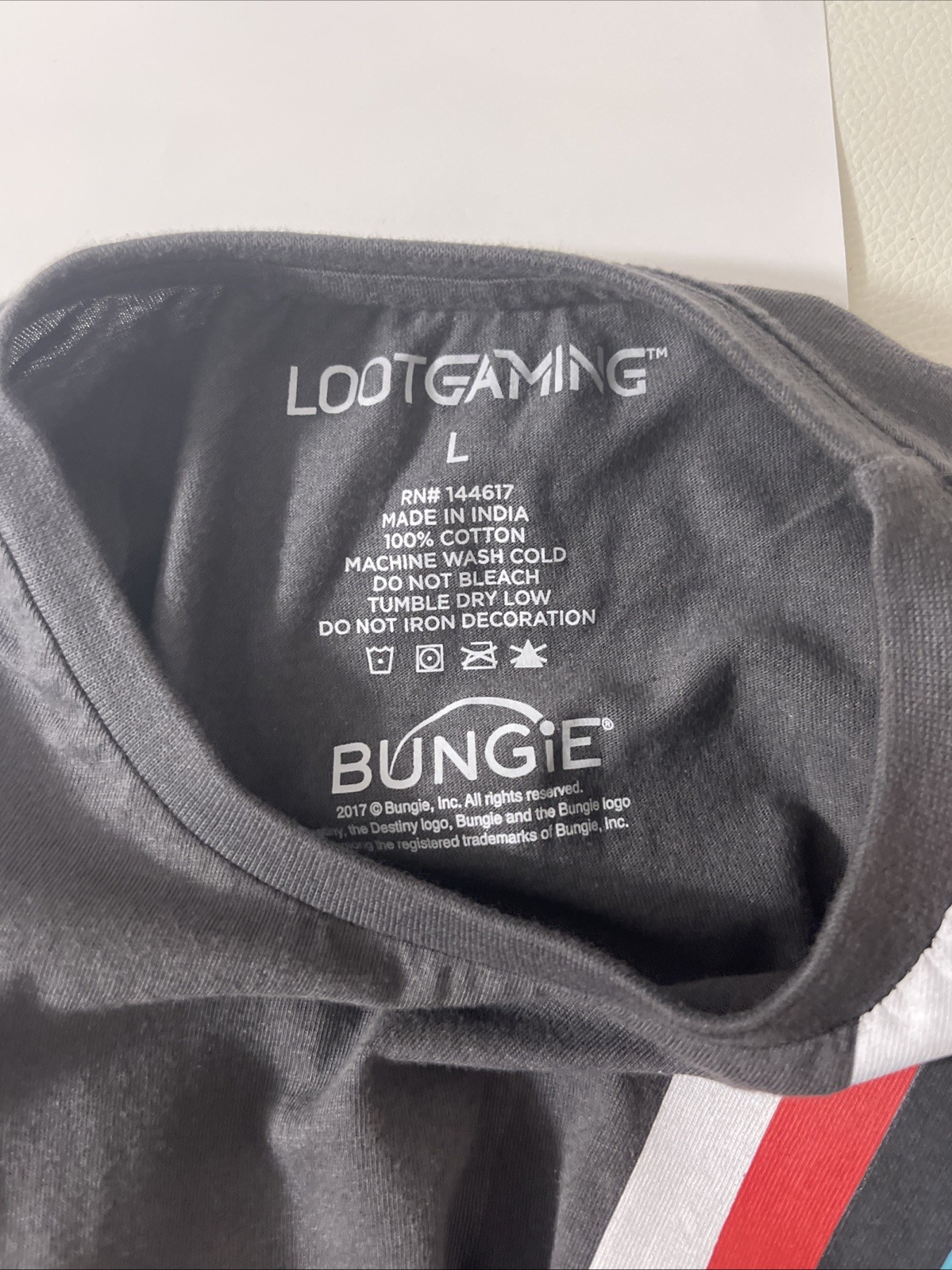 Destiny SRL Loot Gaming Bungie Sparrow Gray T Shirt Large NEW Sparrow Racing USA