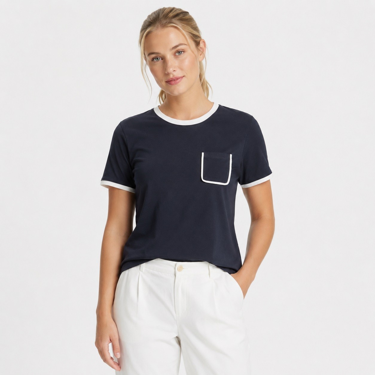 Tommy Hilfiger Midnight Blue T-Shirt with Pocket