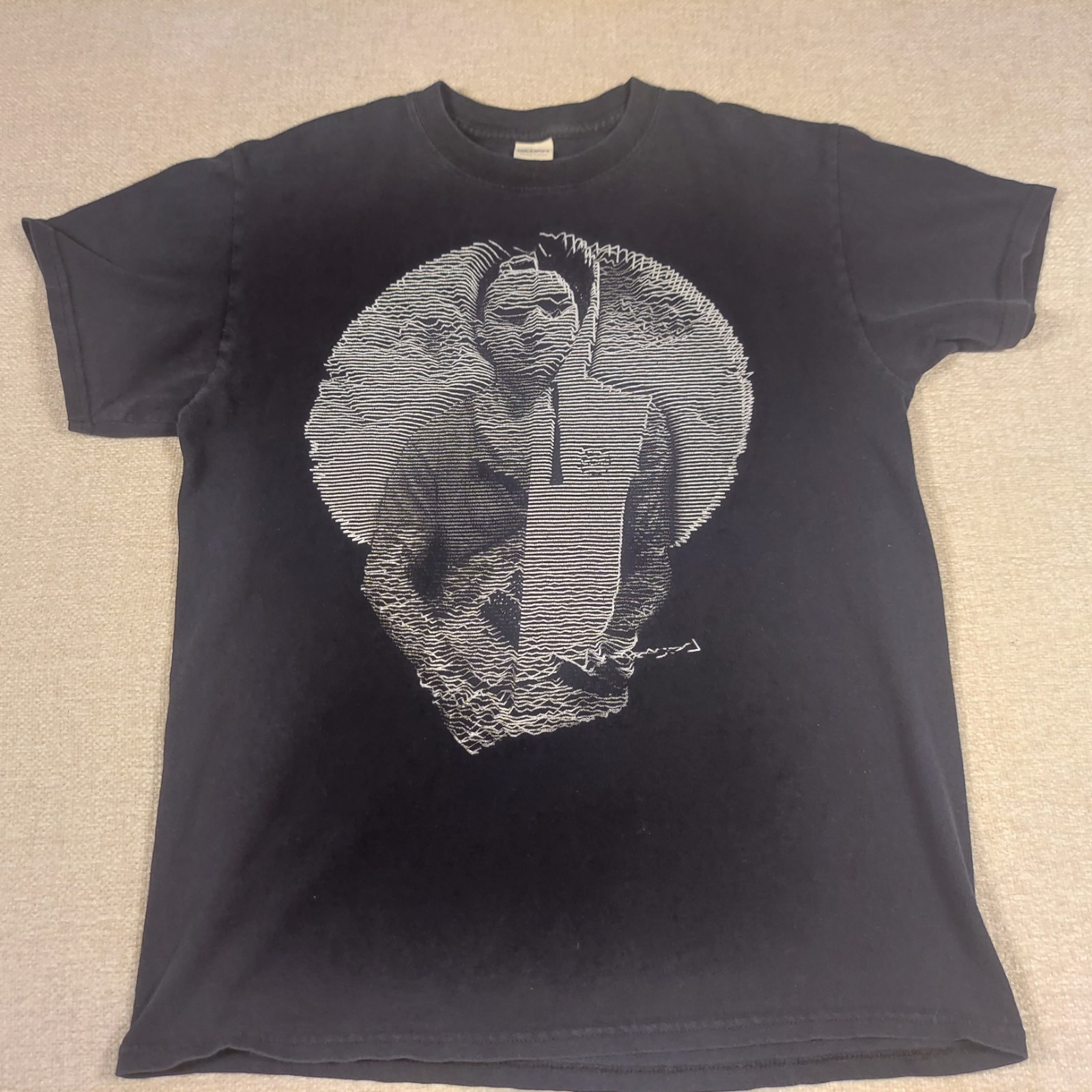 Vintage 2000s Y2K Peter Saville Joy Division Unknown Pleasures Type Mens Medium