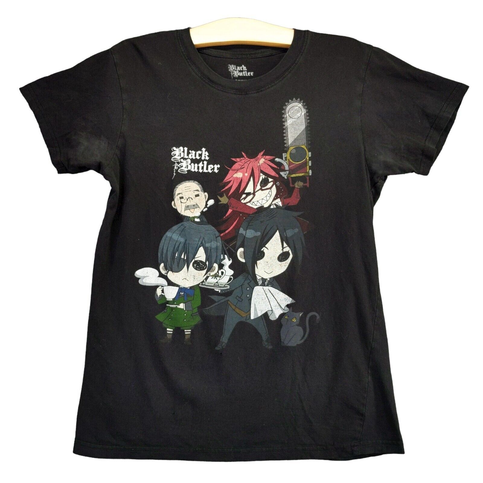Funimation Black Butler Anime T Shirt Size Small Black Grell Graphic