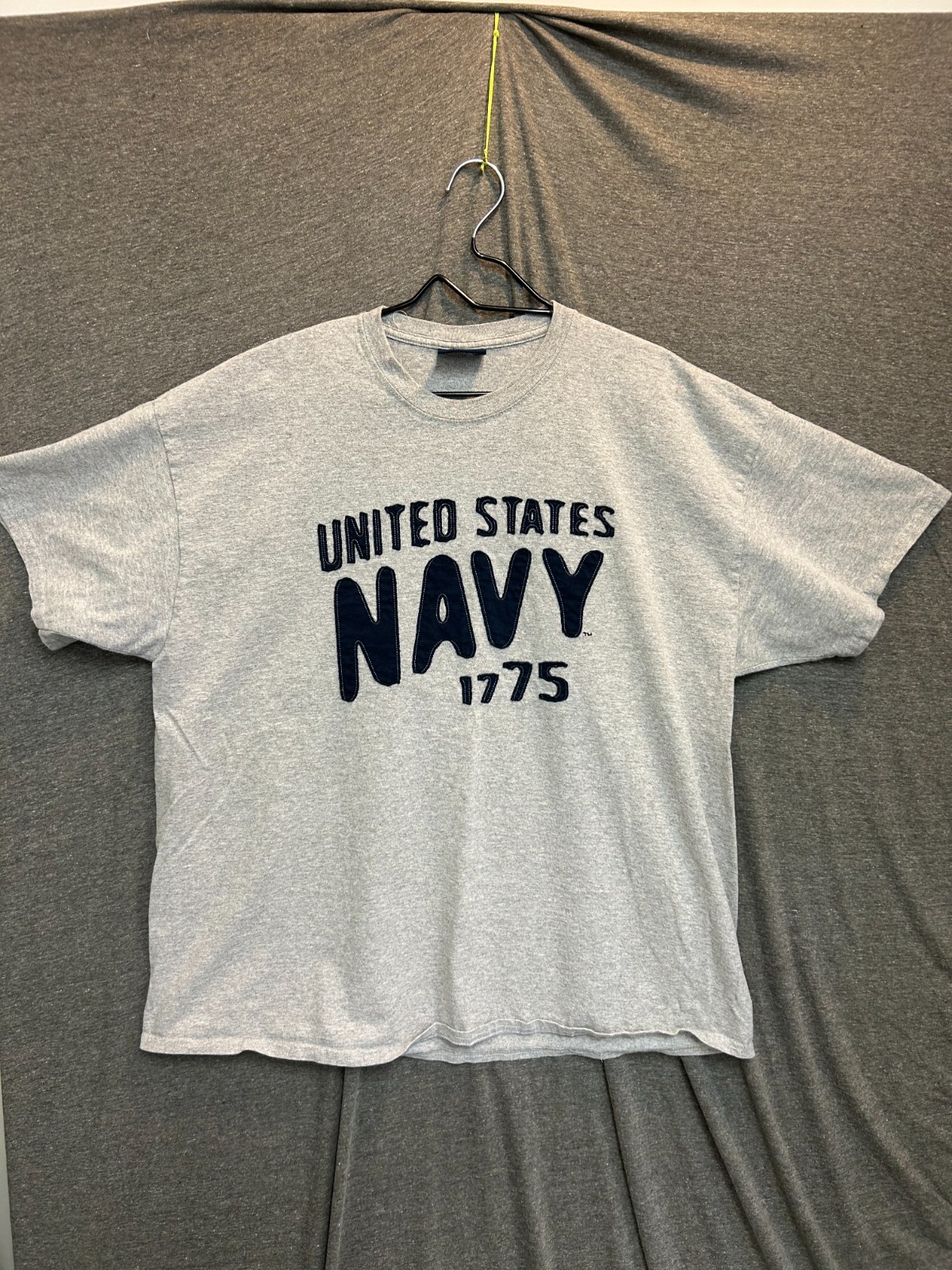 MV. Sport T Shirt Mens 2XL Gray Cotton United States Navy 1775 Military Crewneck