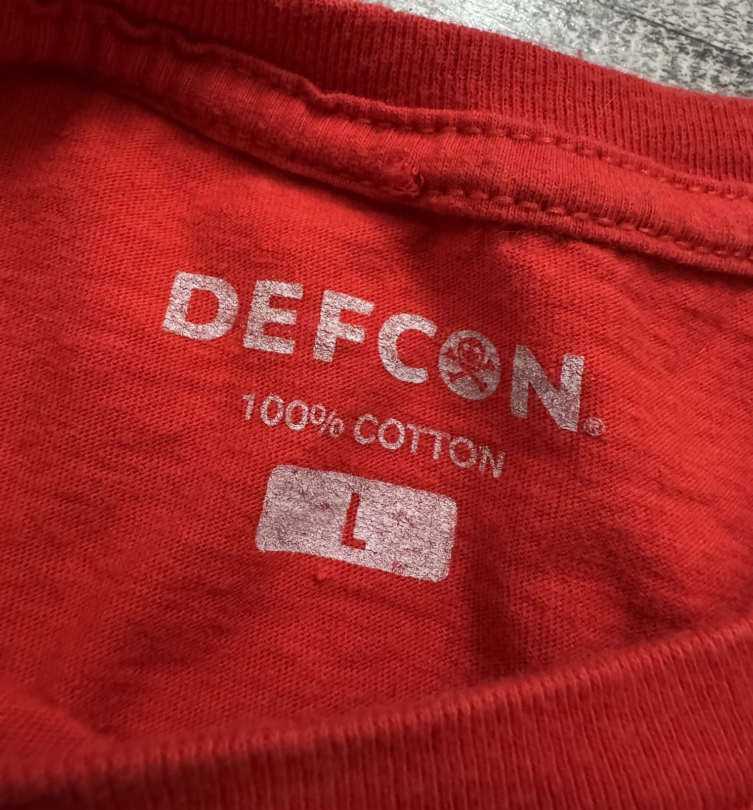 DefCon Goon Shirt Mens Large Security Hacking Training Red Short Sleeve Tee