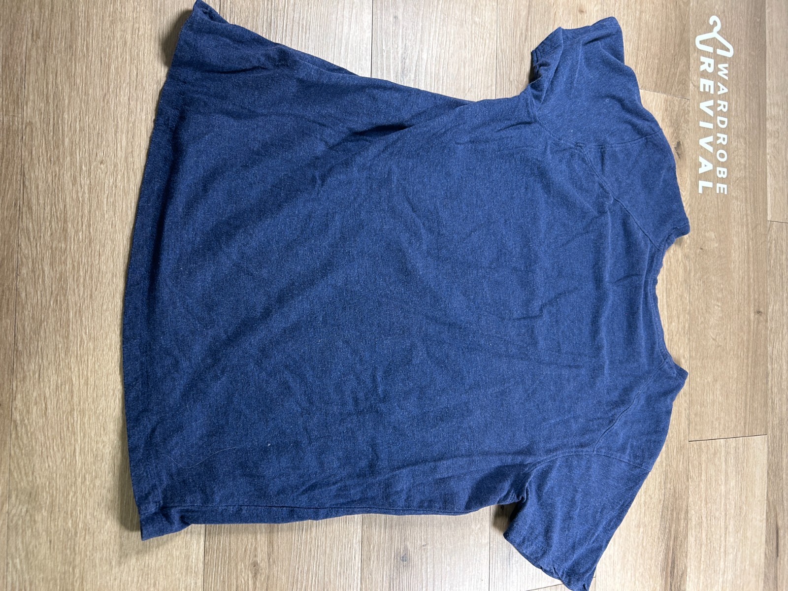 Kenneth Cole Active Tech Crew Neck Short Sleeve T-Shirt Captain Blue Sz M