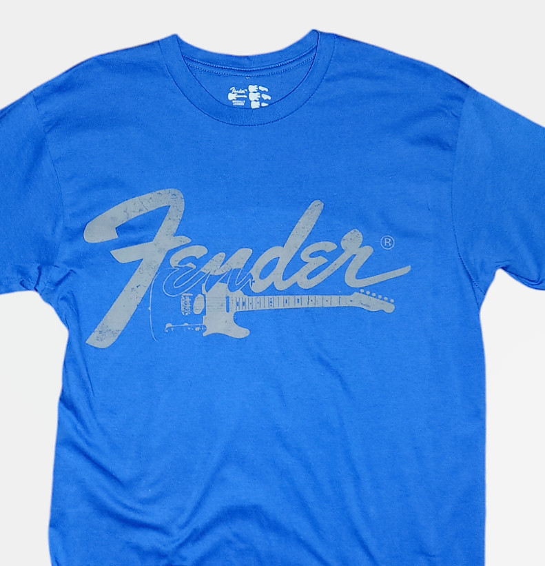 Men’s T Shirt -Fender Music Tees-Guitar -Rocker Dude -NEW