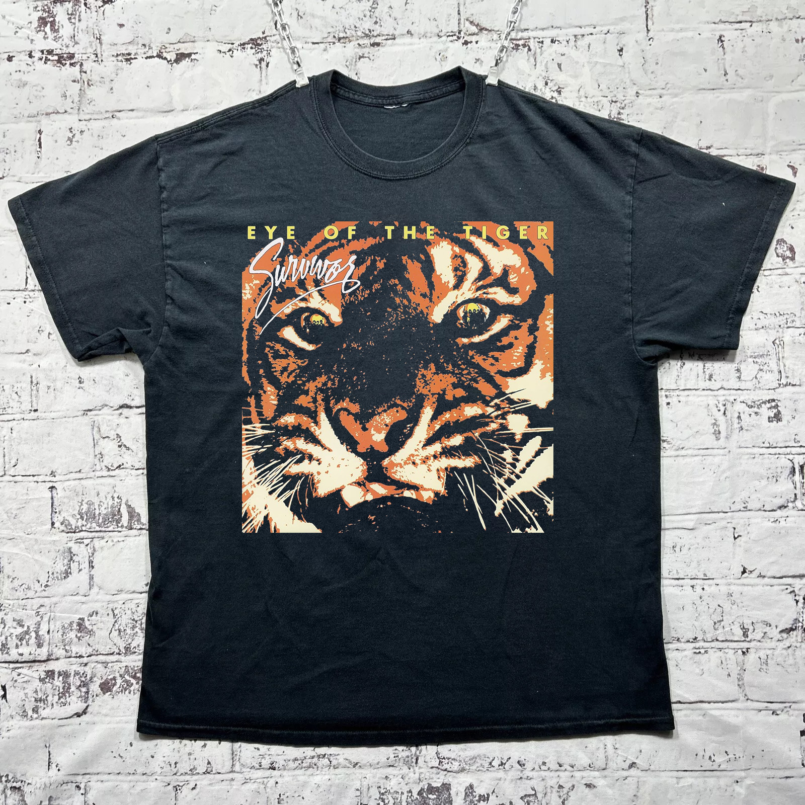 Survivor band Album Eye Of The Tiger T Shirt Size S-5XL