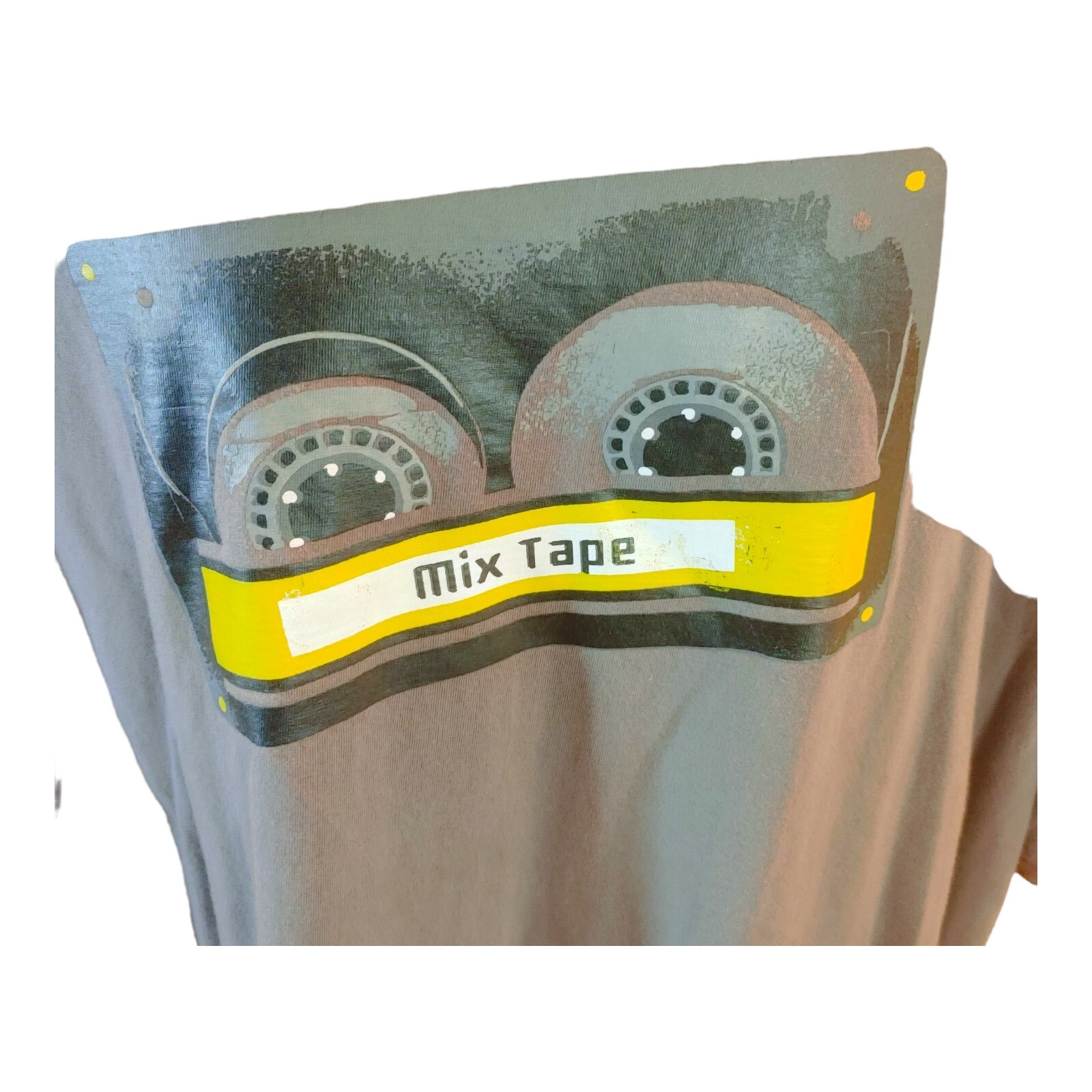KingSize Men’s Big & Tall Nostalgia Graphic T-Shirt Mix Tape Gray 4XL