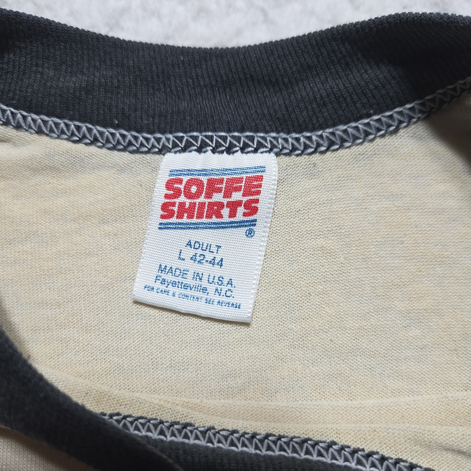 Vintage 80s Schreiber Shredders Raglan Baseball T Shirt Adult Large USA Made