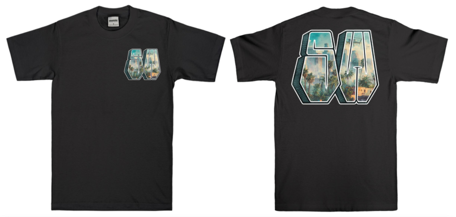 Streetwise SW Blocks Graphic T-Shirt Black M-L-XL-2XL-3XL-4XL-5XL