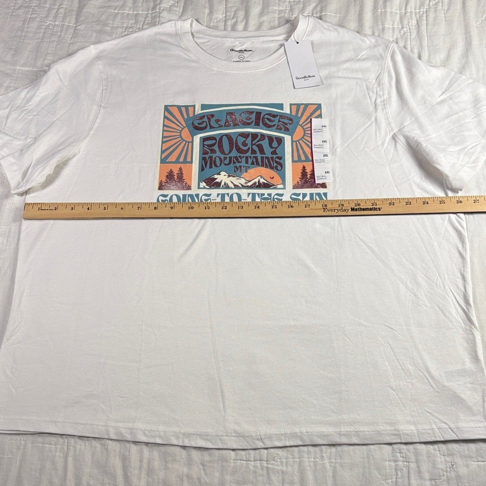 Glacier Rocky Mountains Mt Graphic T-Shirt XXL NWT