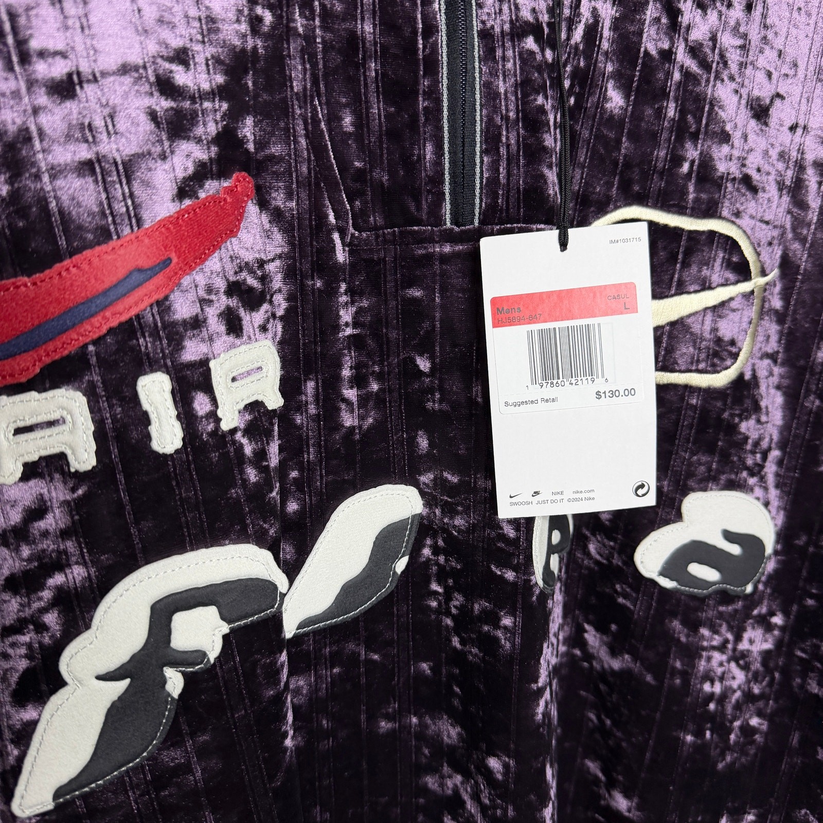 Cactus Plant Flea Market CPFM Nike Air Just Do It Soccer Jersey Burgundy Ash L