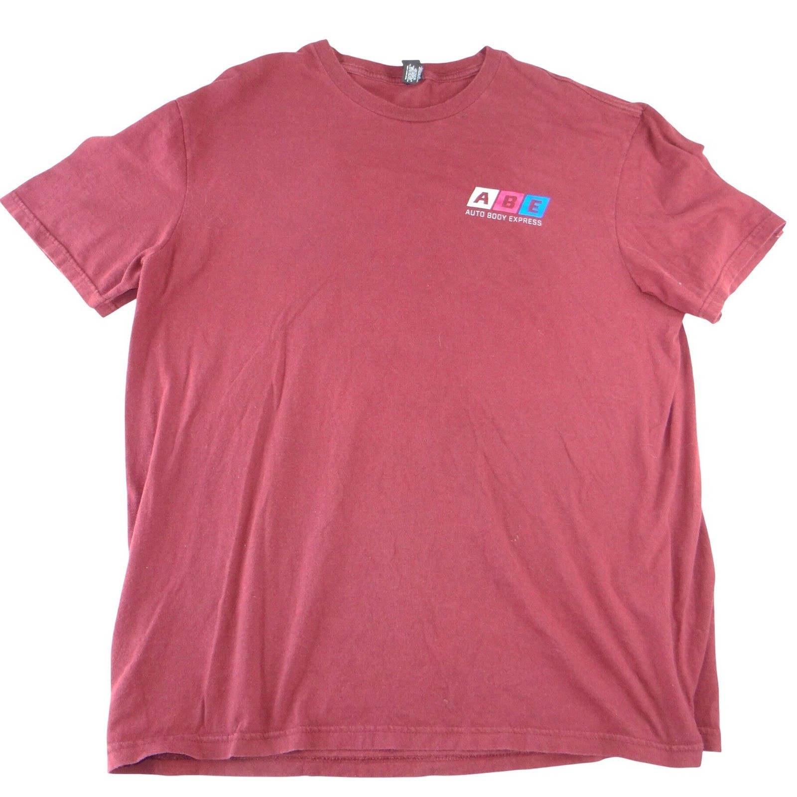 Auto Body Express ABE Paints Graphic T-Shirt Mens XL Maroon PPG Car Jet Yacht