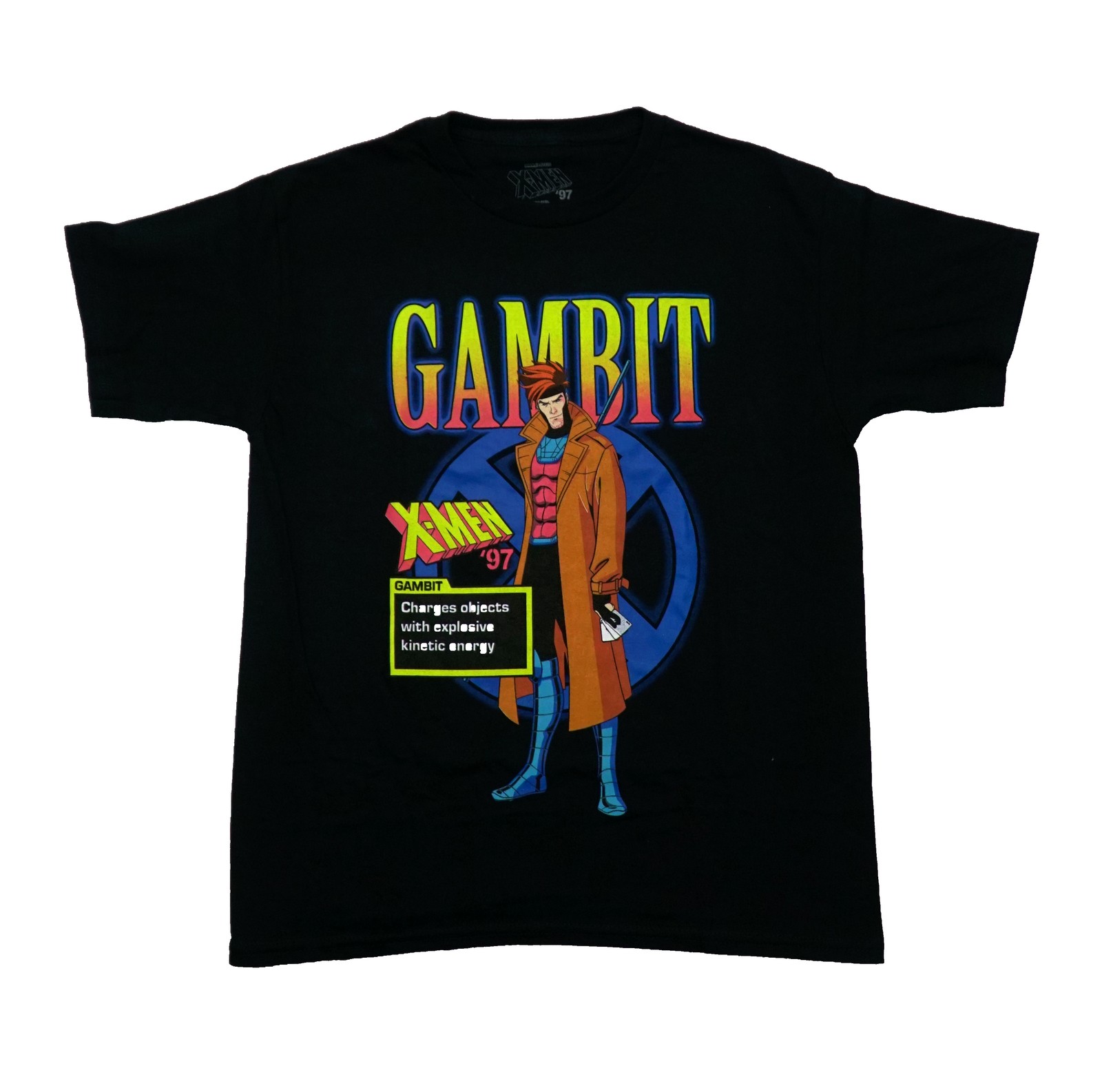 X-Men ’97 New Adult T-Shirt – Gambit Pictured With Power Description