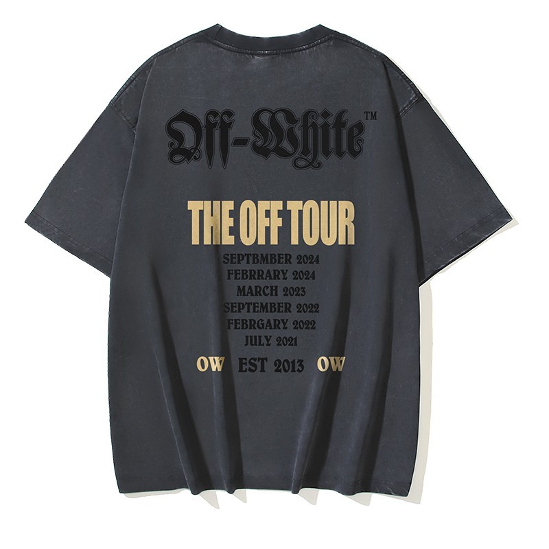 Off White T-Shirt Black S-M-L-XL