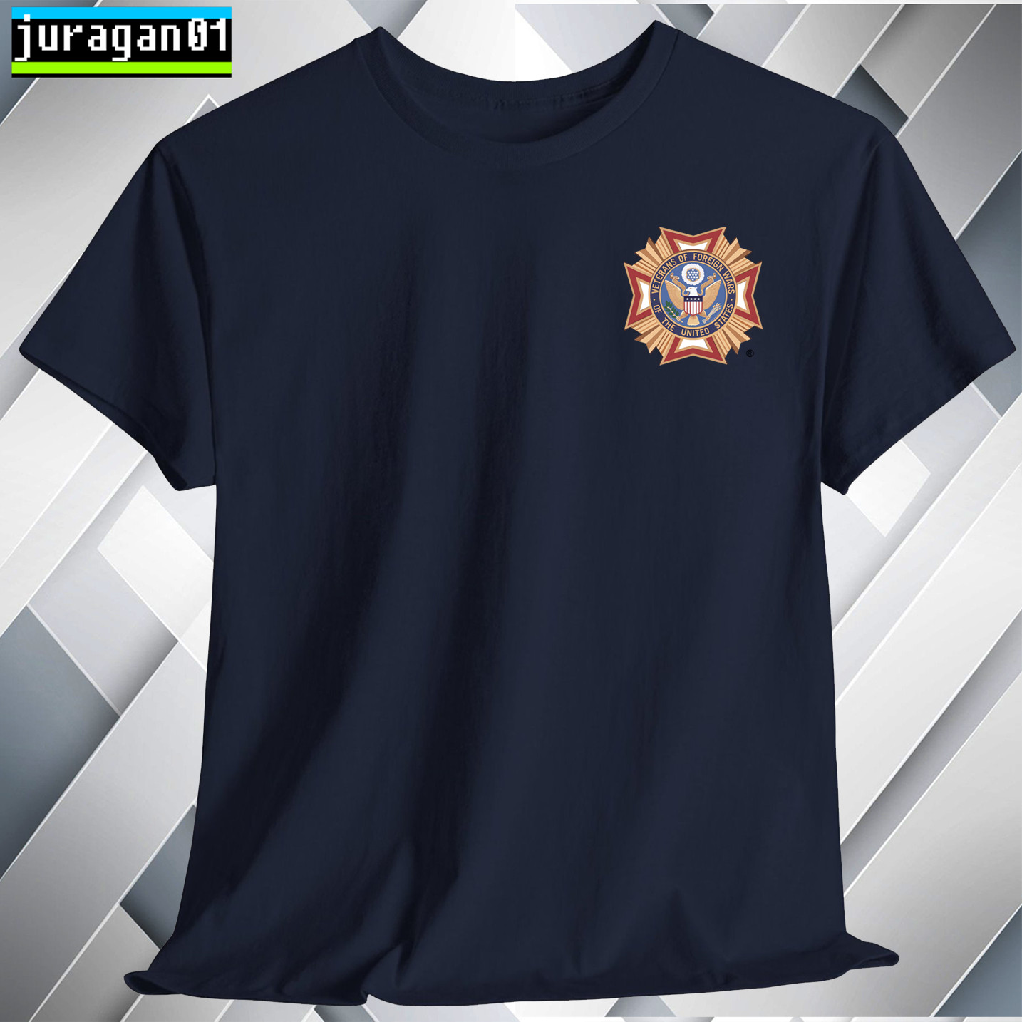 VFW Veterans of Foreign T-Shirt Black Navy White Grey Red Orange Choco S to 5XL