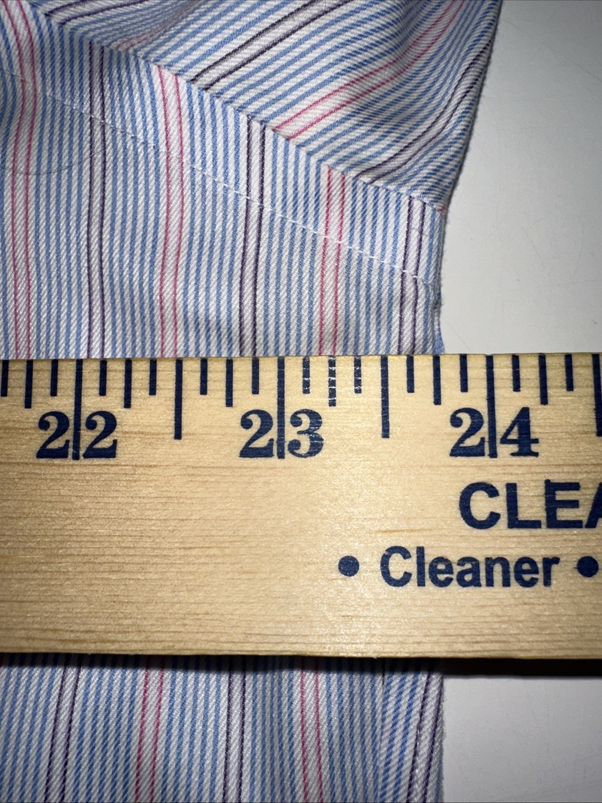 Brooks Brothers Classic 16.5 33 Blue White Striped Non-Iron Supima Cotton Shirt