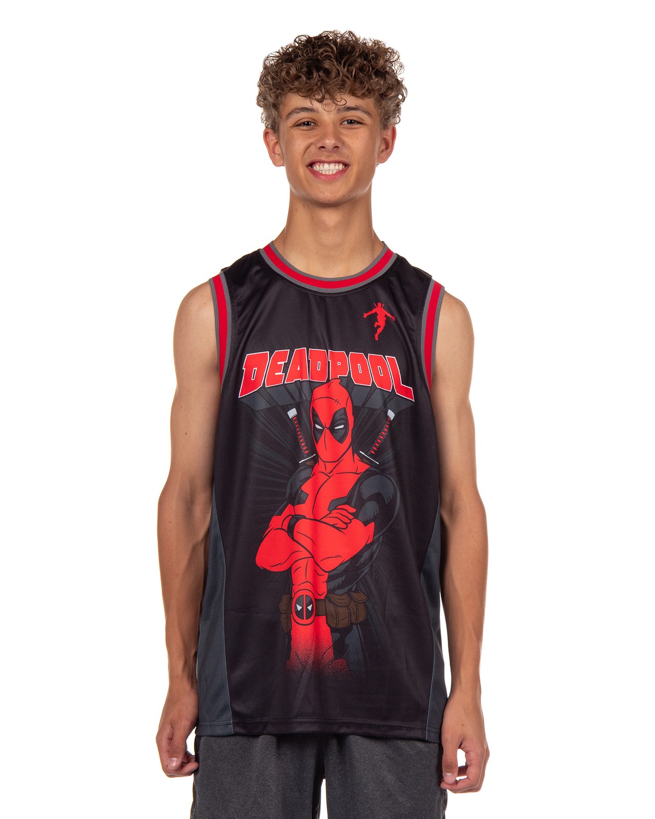 Marvel Deadpool Basketball Jersey Men’s Dead Baller Athletic Gym Tank Top