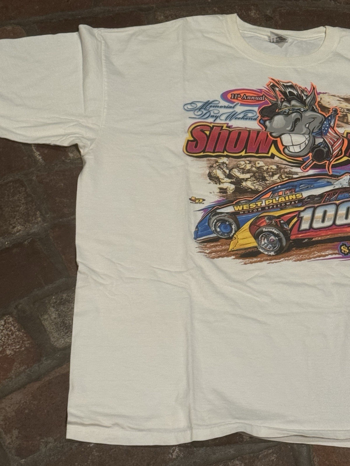 VTG 2003 Show-Me 100 Dirt Track Racing T-Shirt West Plains Speedway Size 3XL