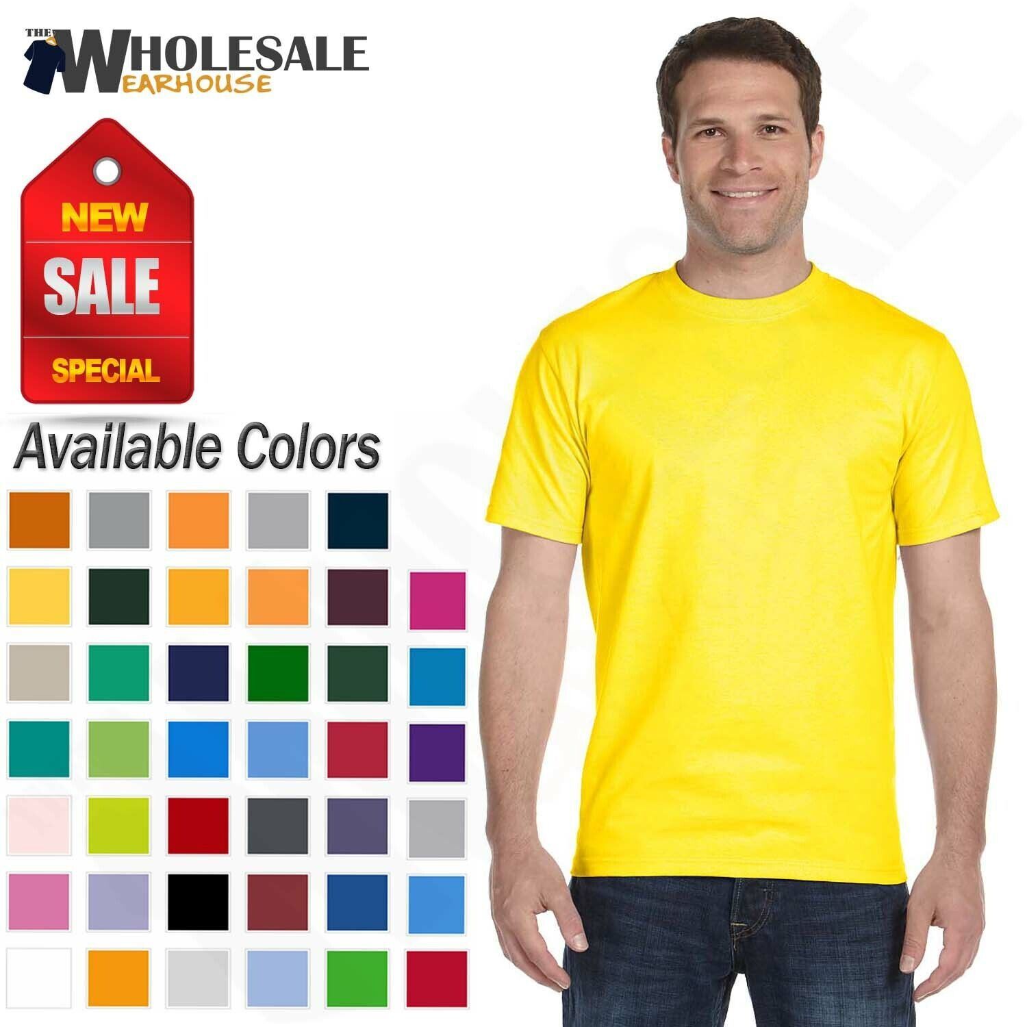 Gildan DryBlend Men’s Short Sleeves Preshrunk 50/50 Cotton S-XL T-Shirt R-G800