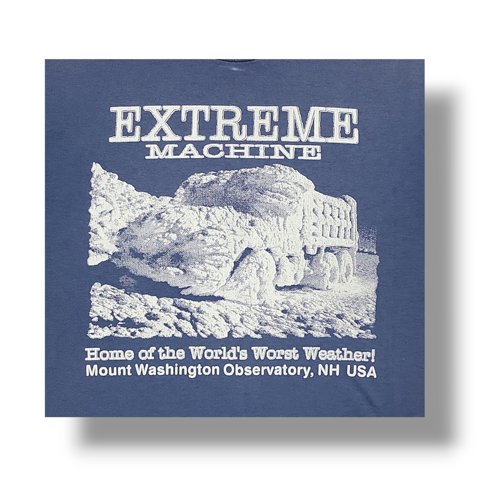Vintage Extreme Machine Slate Blue Fruit Of The Loom T-Shirt Men’s M
