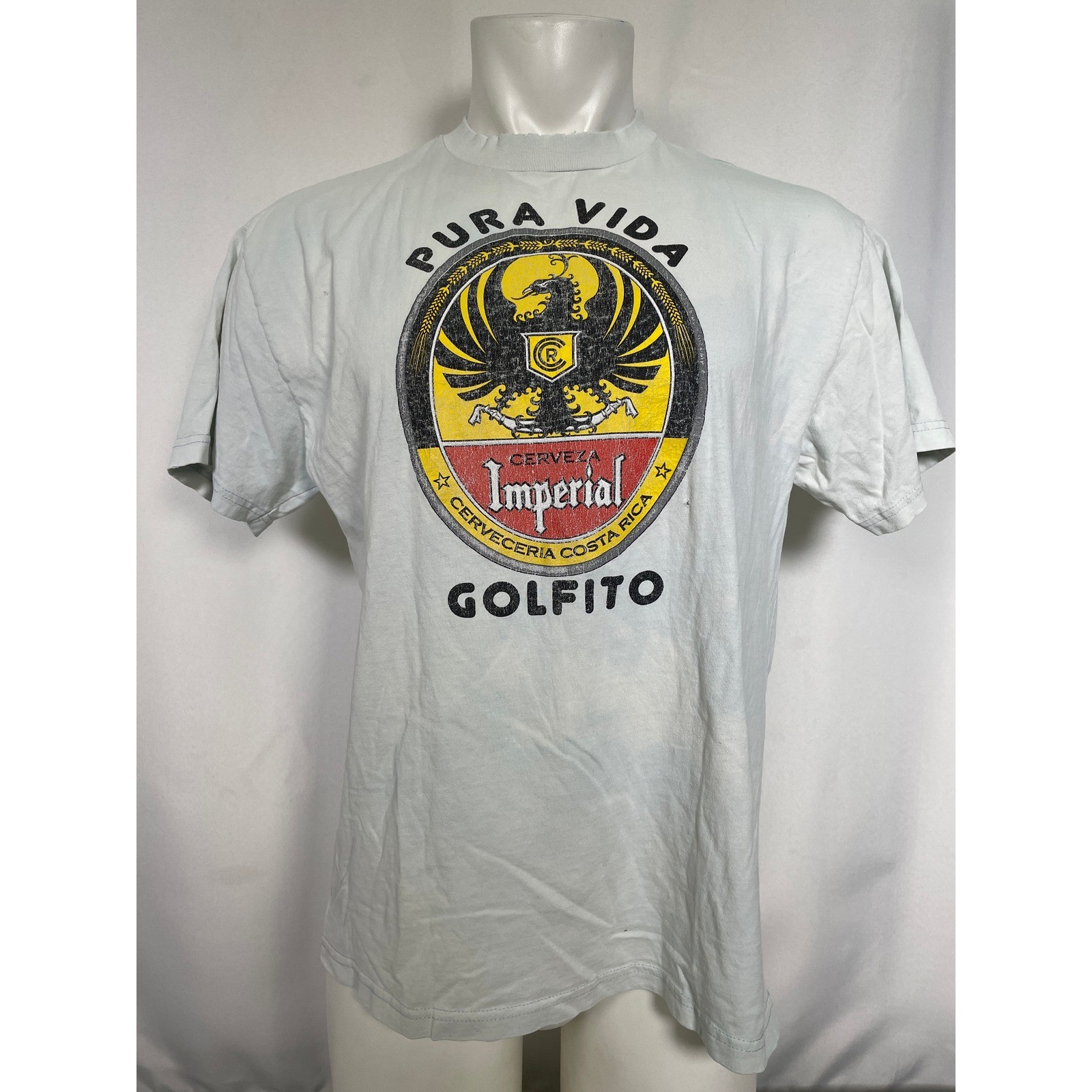 Imperial Beer Costa Rica Pura Vida Golfito Gray T-Shirt Men’s XL