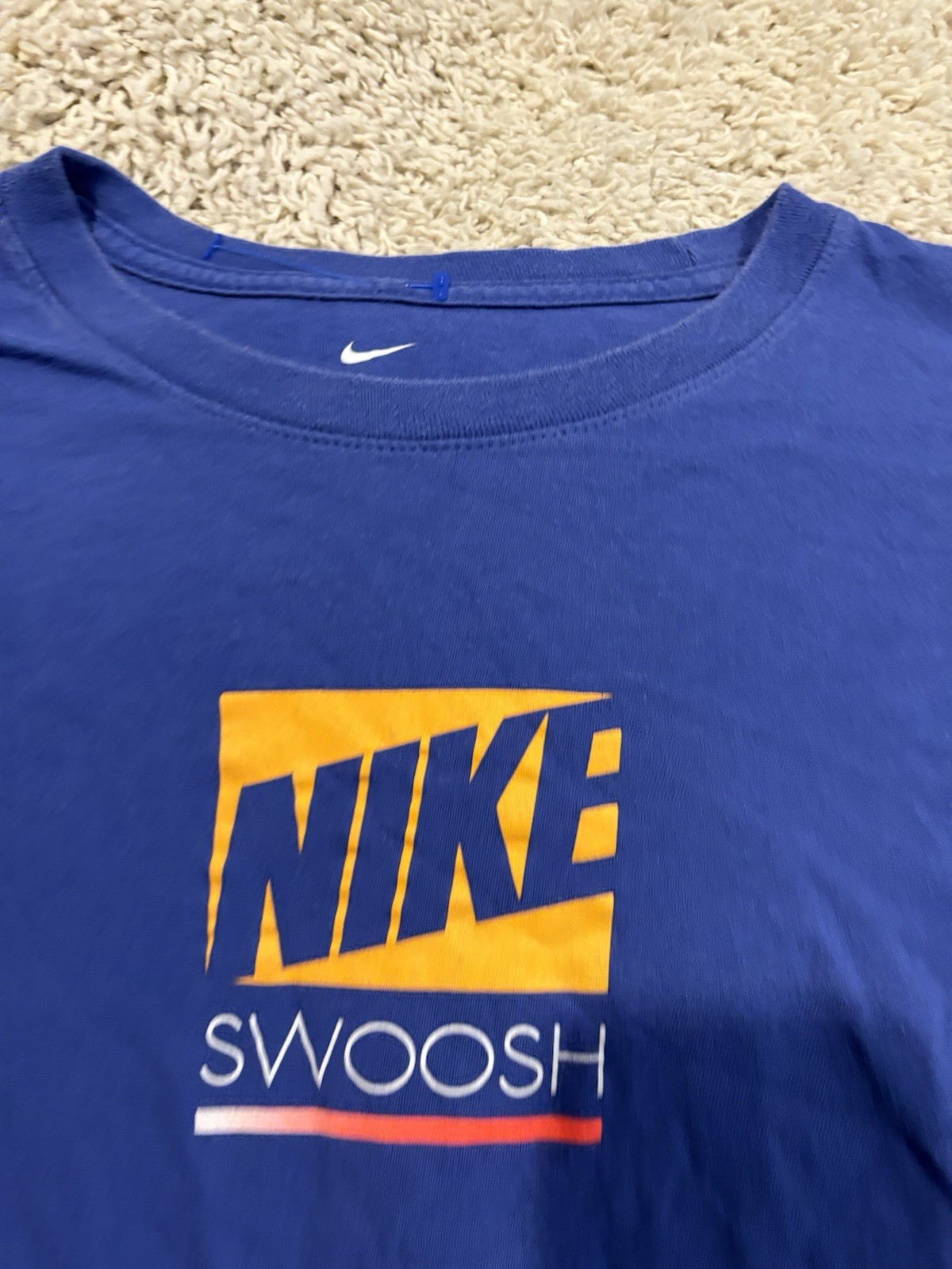 Nike shirt adult medium blue short sleeve crewneck casual workout men