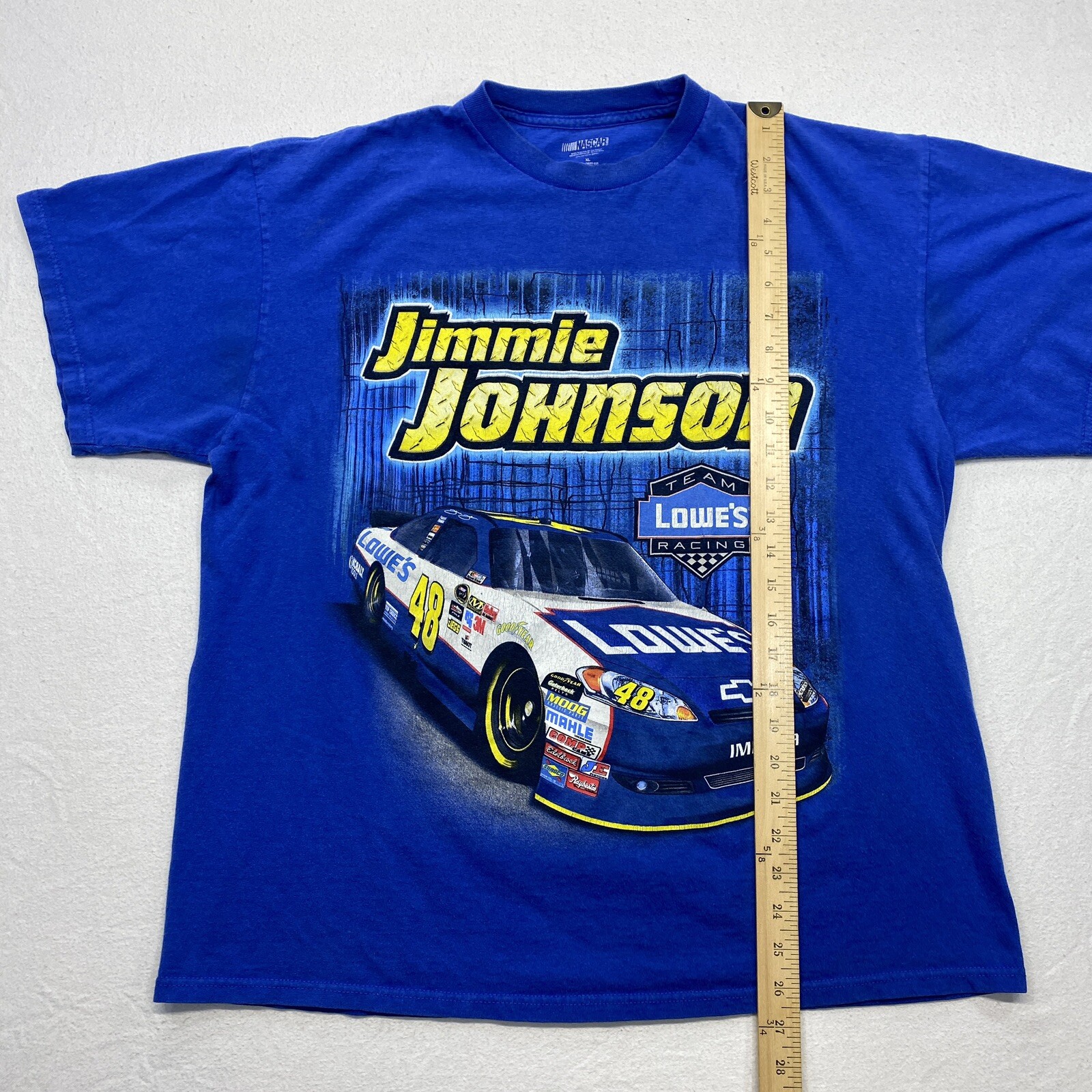 Jimmie Johnson Nascar Racing T Shirt Adult XL Crisp Logo Double Sided