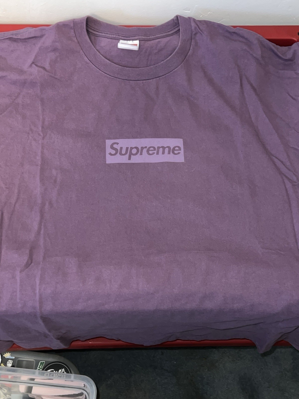 Supreme Tonals Box Logo T-Shirt Dusty Purple, Size XXL
