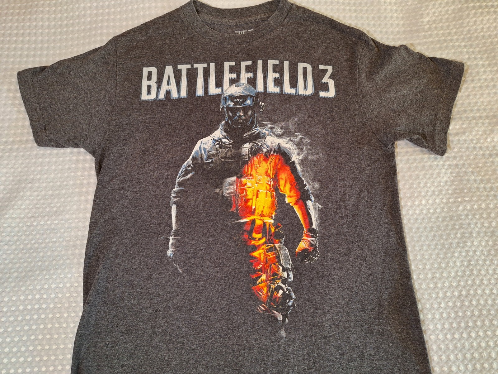 Battlefield 3 Game Promo Dark Grey Cotton T-shirt Size S