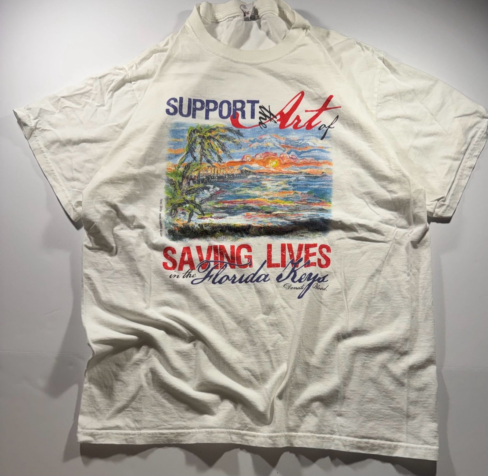Jerzees Vintage Support the Art of Saving Lives in the Florida Keys Graphic Tee