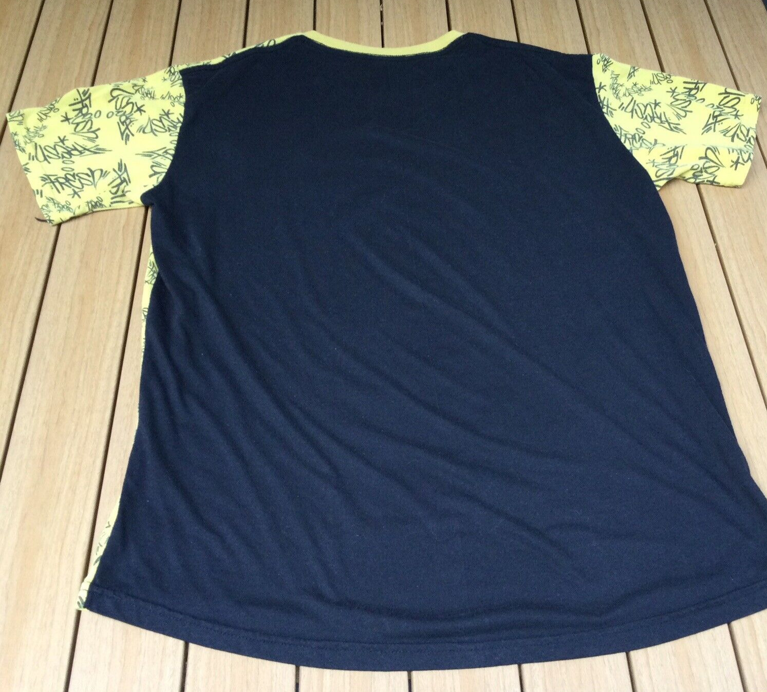 Bailey Apparel Hustle Fresh T Shirt Adult M Teddy Bear Short Sleeve Black Yellow