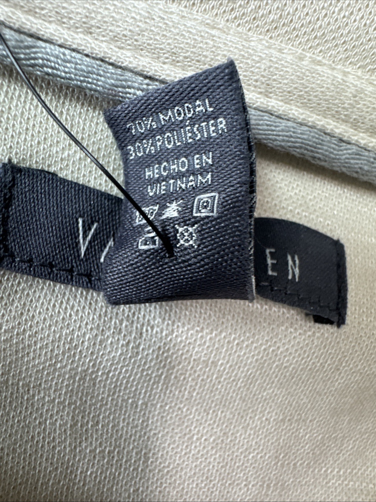 VAN HEUSEN Round Neck, BEIGE, Men’s T-shirt Size XXL Modal & Polyester NWT