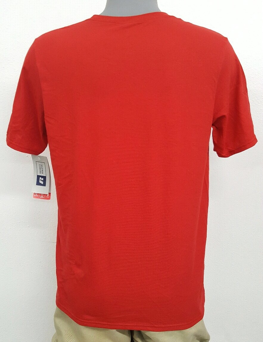 Russell Athletic Dri-Power Odor Protect Red Crew Shirt NWT S M L XL XXL New