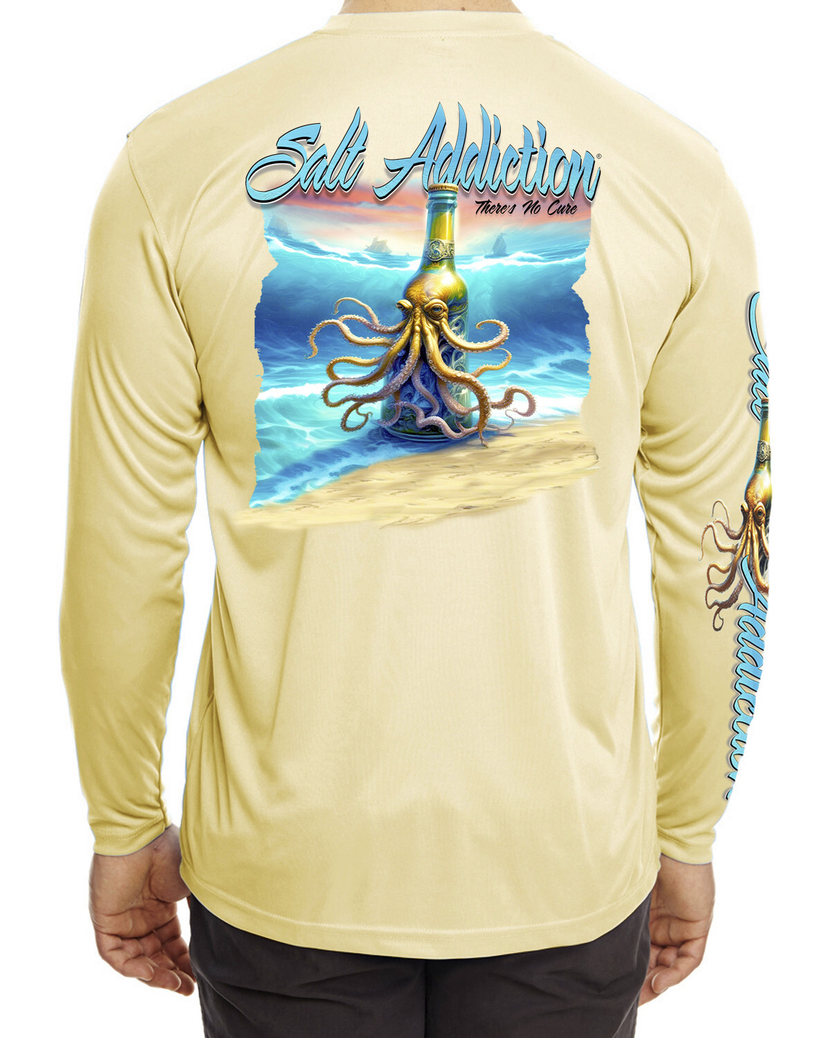 Salt Addiction t shirt Saltwater microfiber fishing long sleeve 50+ uv life