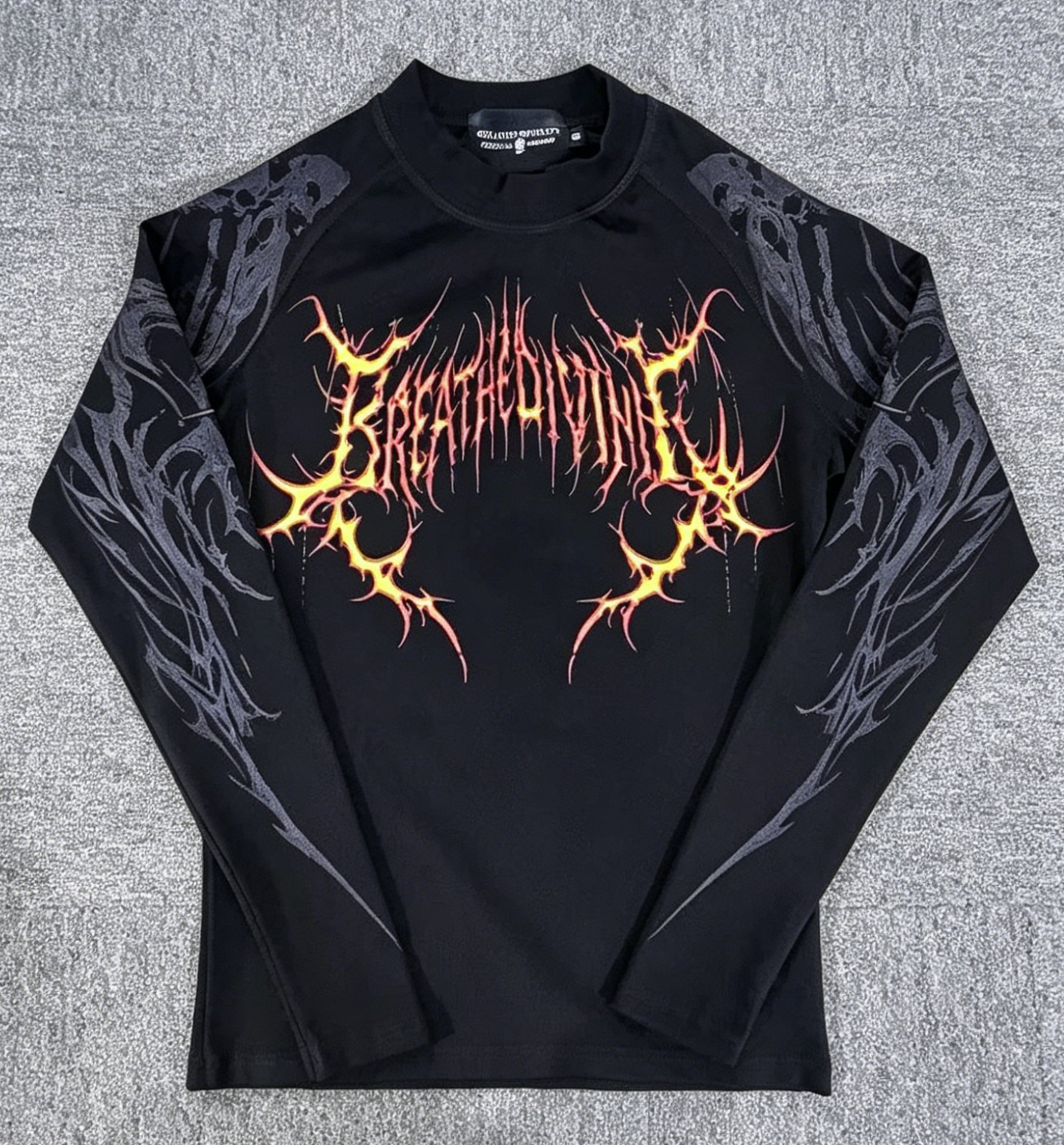 Breathedivinity Striped high-elastic sports tight long-sleeved shirt