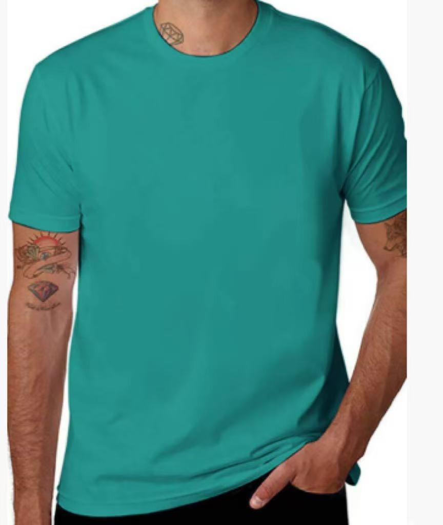 100% Cotton T-Shirt Unisex Men’s Basic Plain Blank Crew Tee Tops Adult Shirts