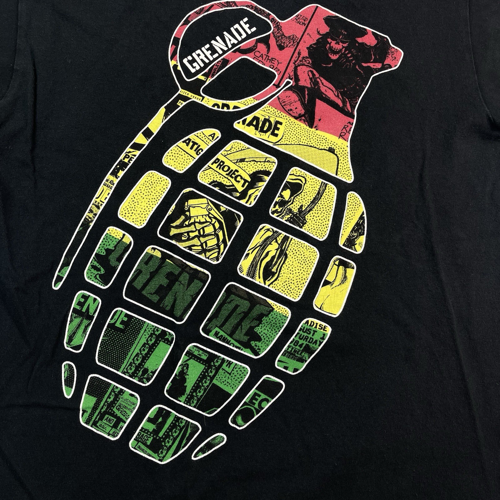 Grenade Grim Reaper Rasta Grenade Graphic Black T-Shirt Men’s Size M