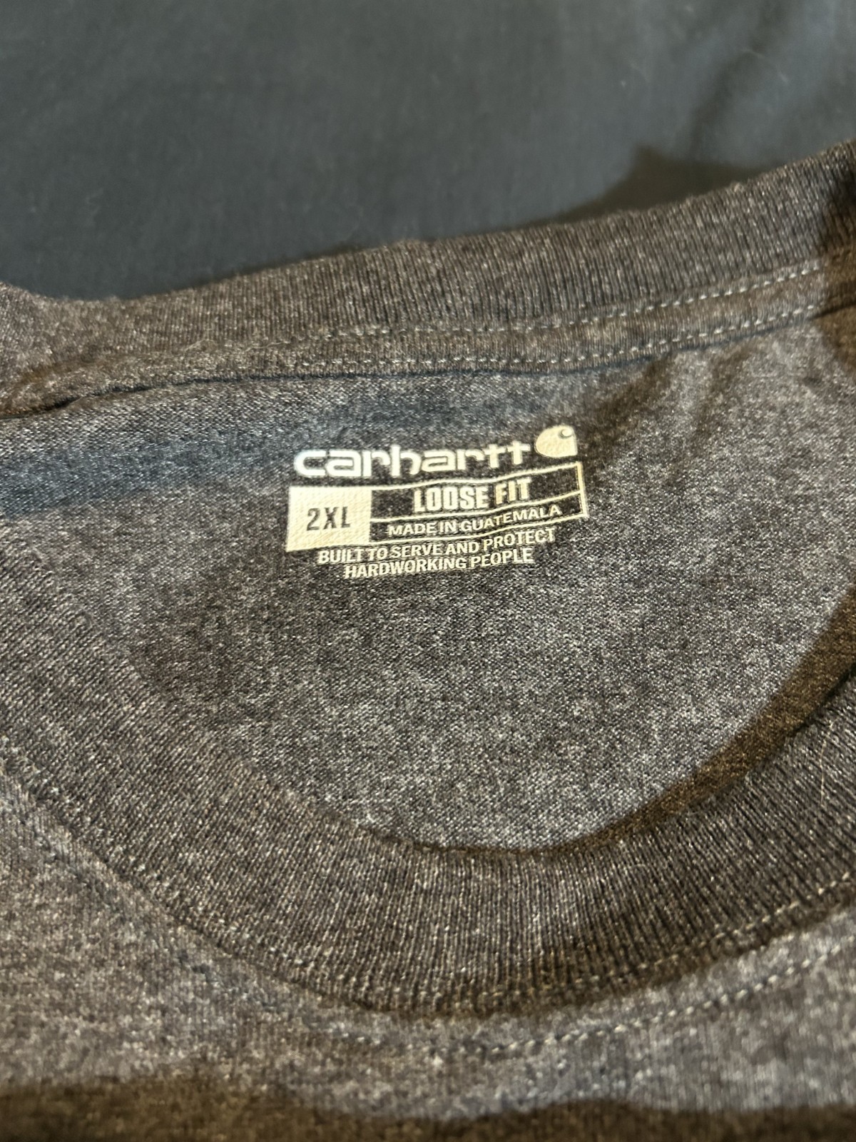 Carhartt K87 Pocket T Shirt Mens 2XL Loose Fit