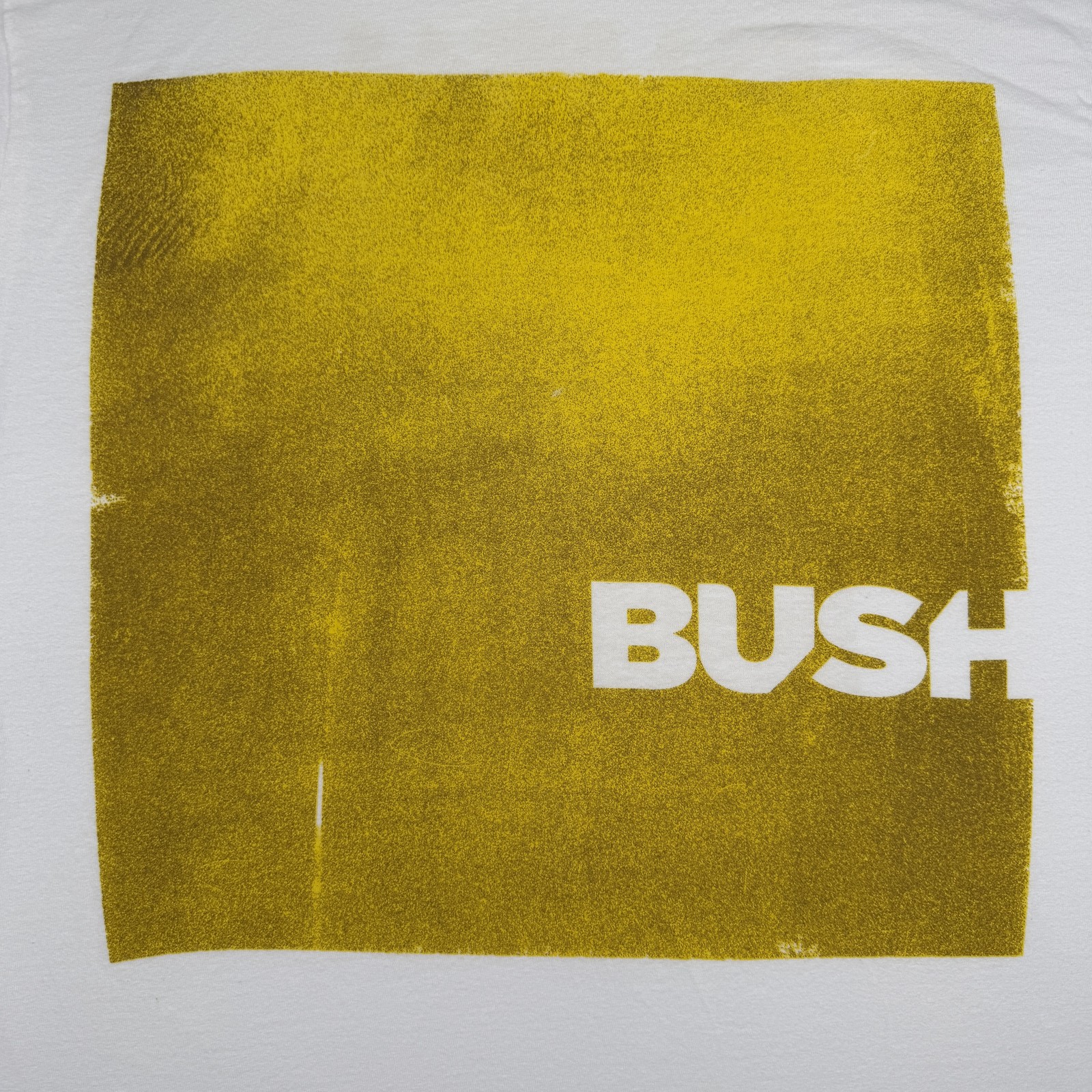 Bush 2016 Summer Tour Concert Men’s Graphic T-Shirt White Yellow Size Large