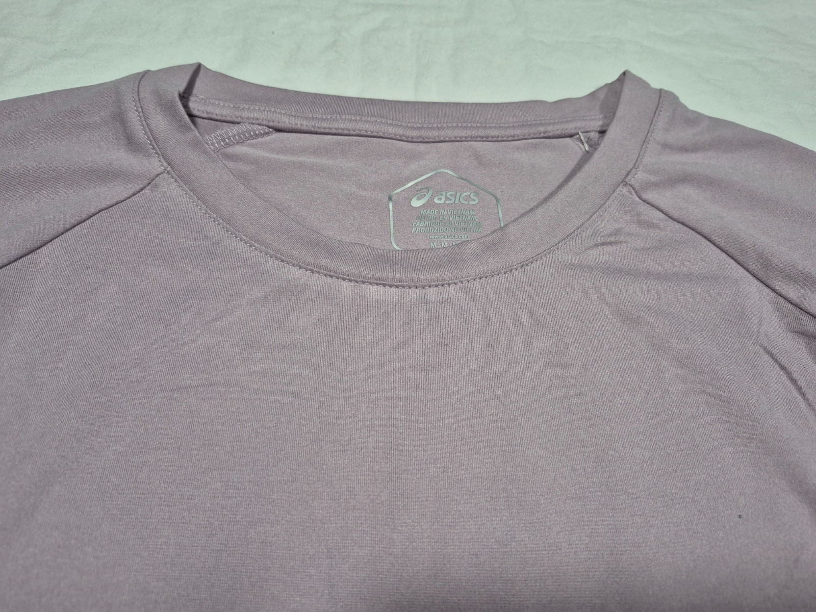 Asics Mens Knit Raglan Hydro Core Tech Sports Training Gym Tee Shirt Adobe Pink