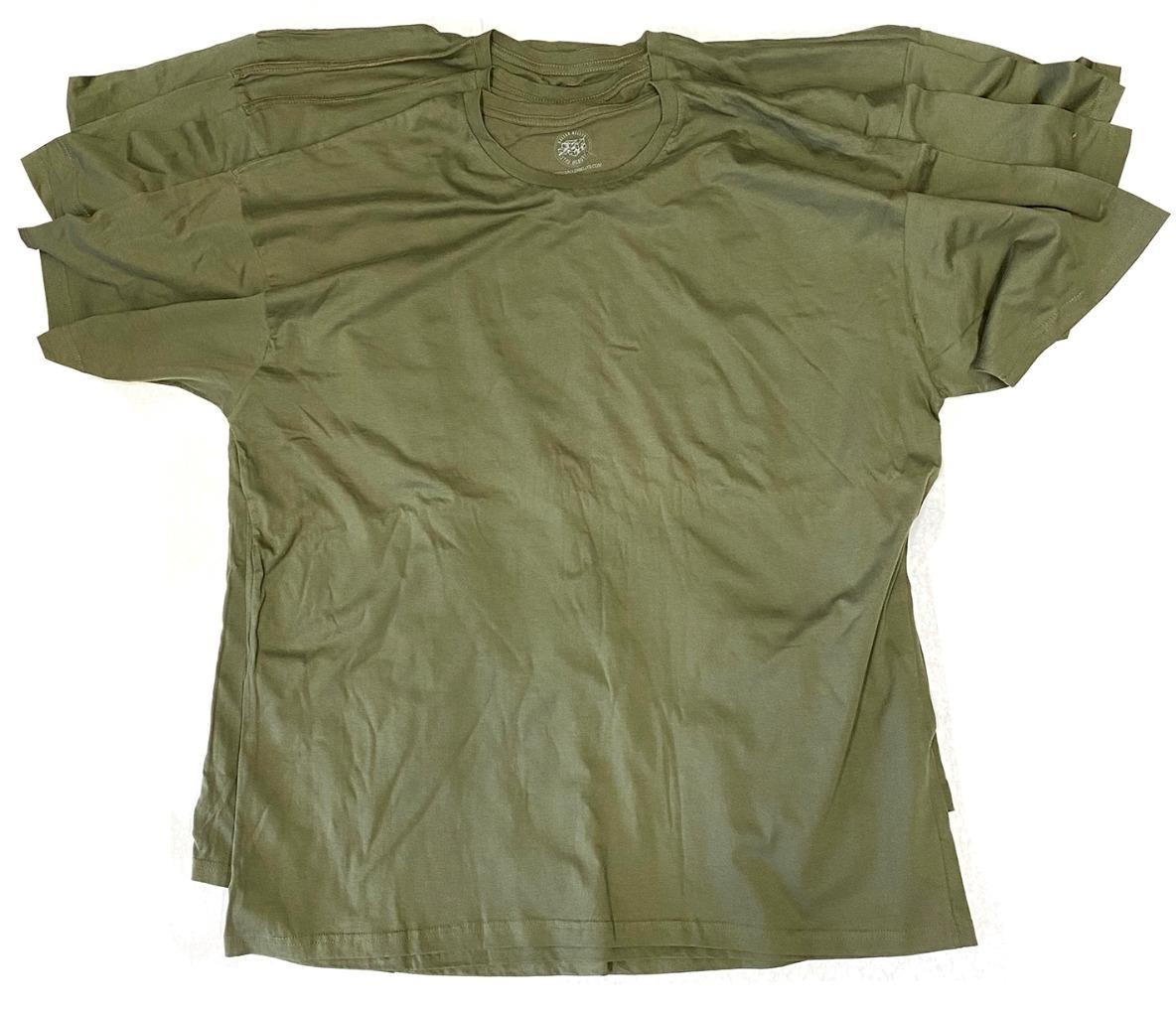 NW Mens Soft Fabric Hight Quality 100% Cotton Short Sleeves Military Green 3XL