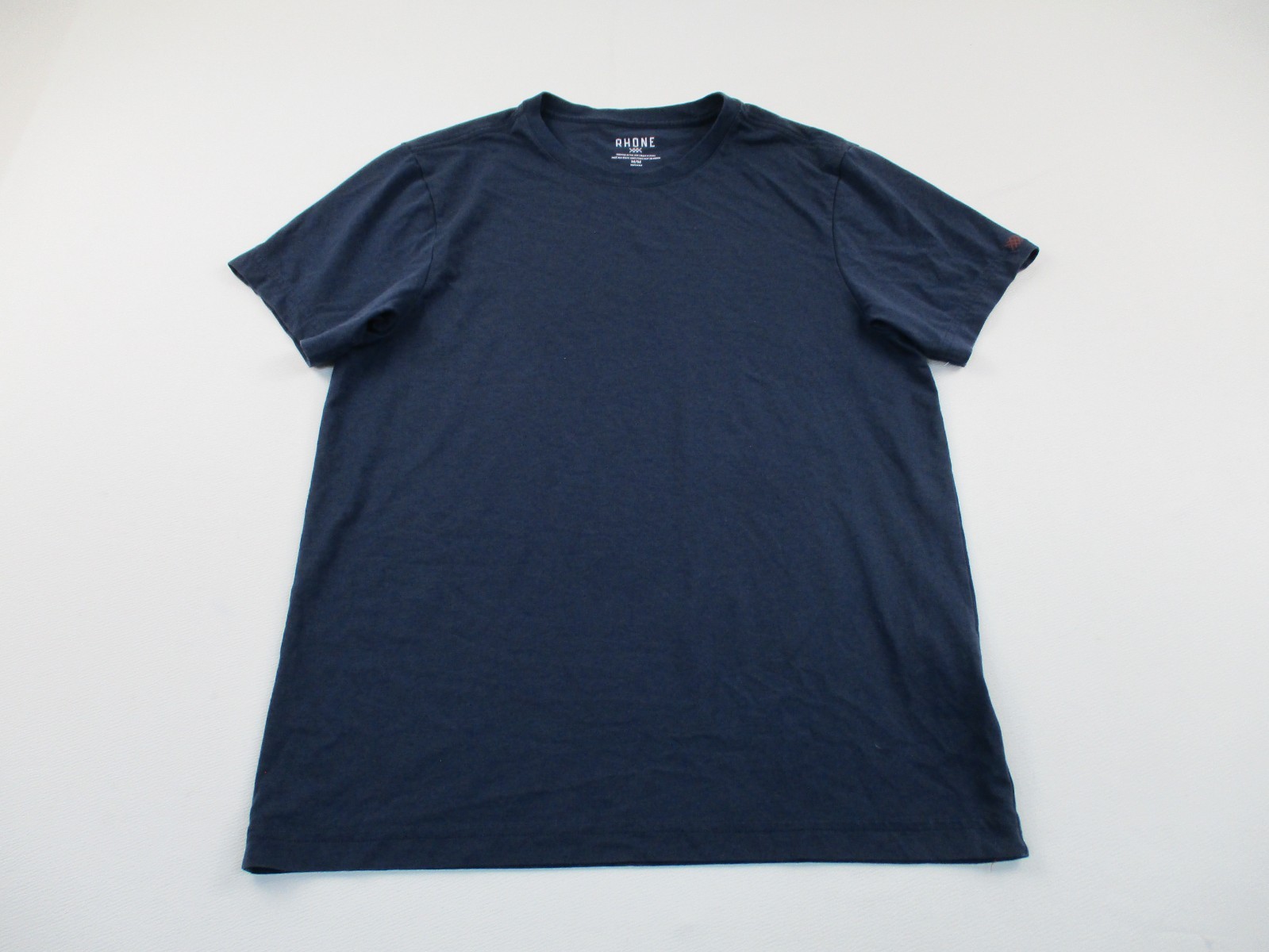 Rhone Shirt Men’s Medium Blue Short Sleeve Athletic Crew Neck Casual