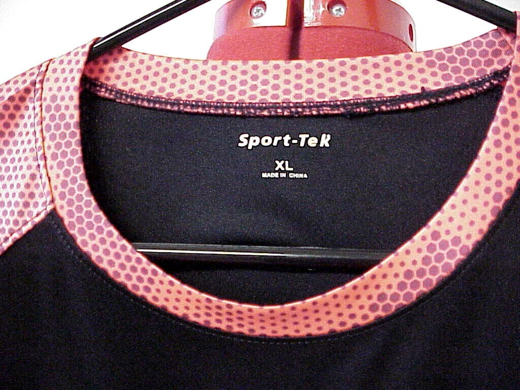 SPORT-TEK I B PRO FUN TW ELECTRIC #8 JERSEY SHIRT SIZE X-LARGE BLACK & ORANGE