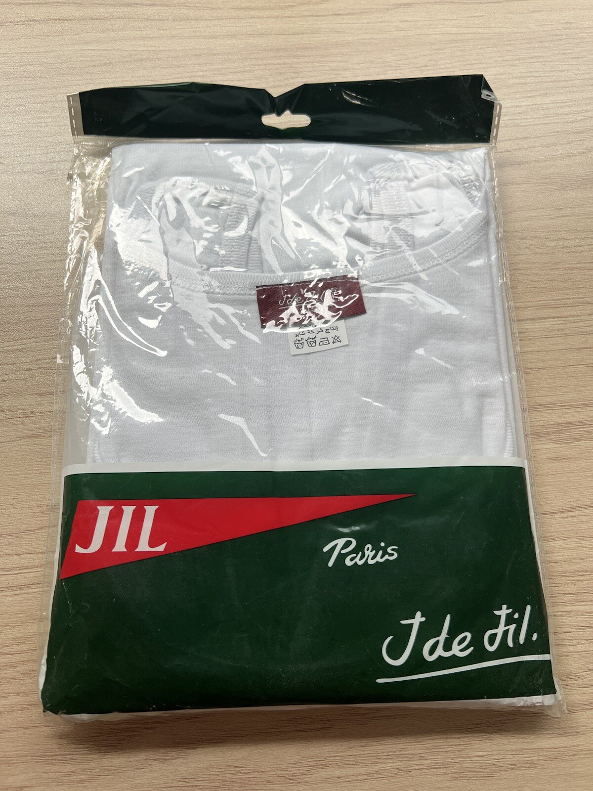 Jil Paris 100% Egyptian Cotton Men’s Undershirt Tank Top – Size 5