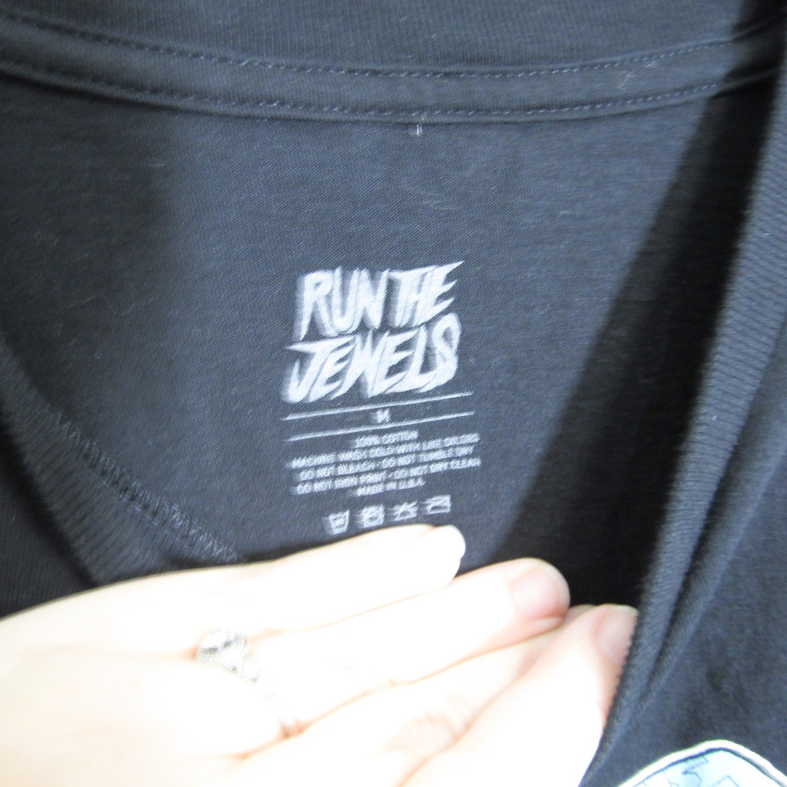 Run The Jewels Mens Black Graphic T Shirt Size Medium Summer 2025 Tour Concert
