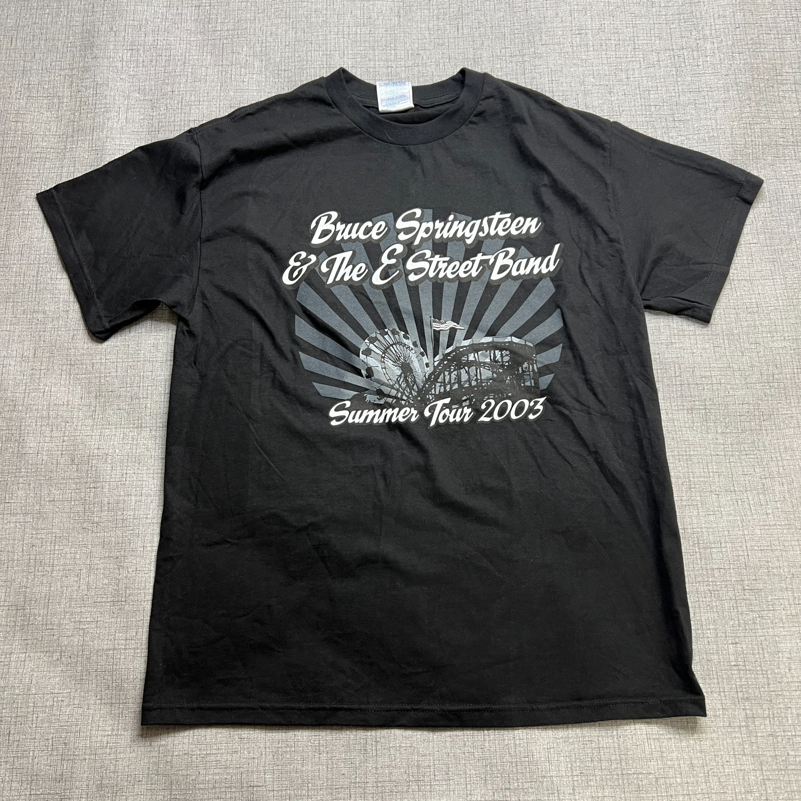 Vintage 2003 Bruce Springsteen & The E Street Band T-Shirt Mens L Black