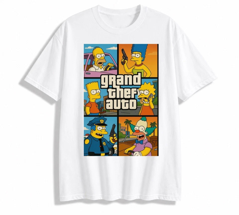 Funny Cartoon Gamer Graphic Tee Men Women
