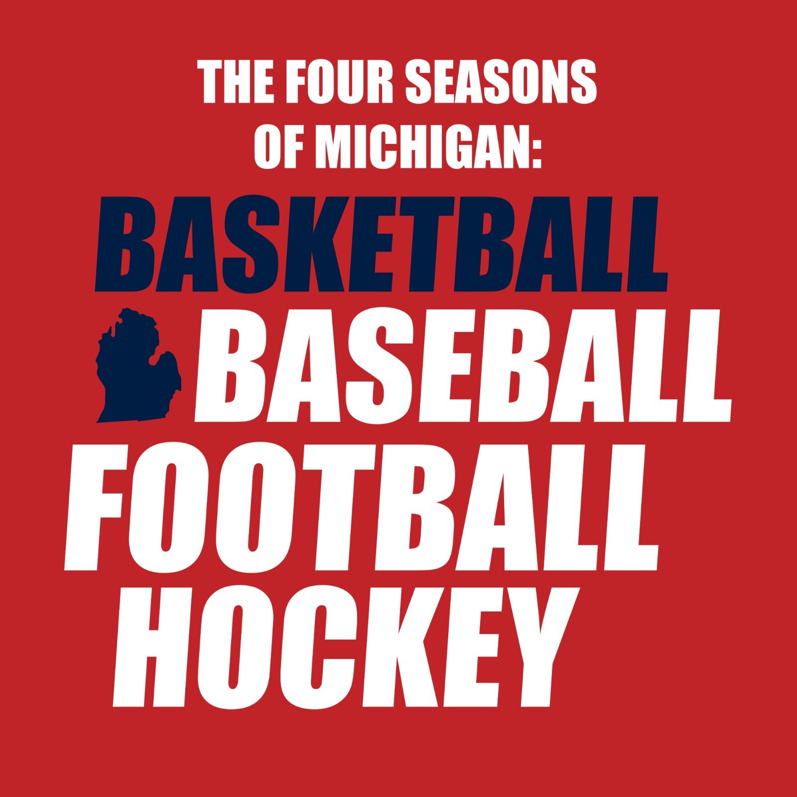 Four Seasons of Michigan T-Shirt